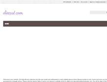 Tablet Screenshot of diecast.com