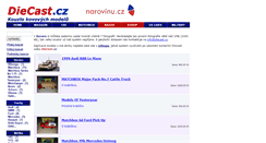 Desktop Screenshot of bazar.diecast.cz