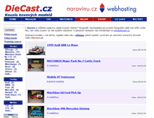 Tablet Screenshot of bazar.diecast.cz